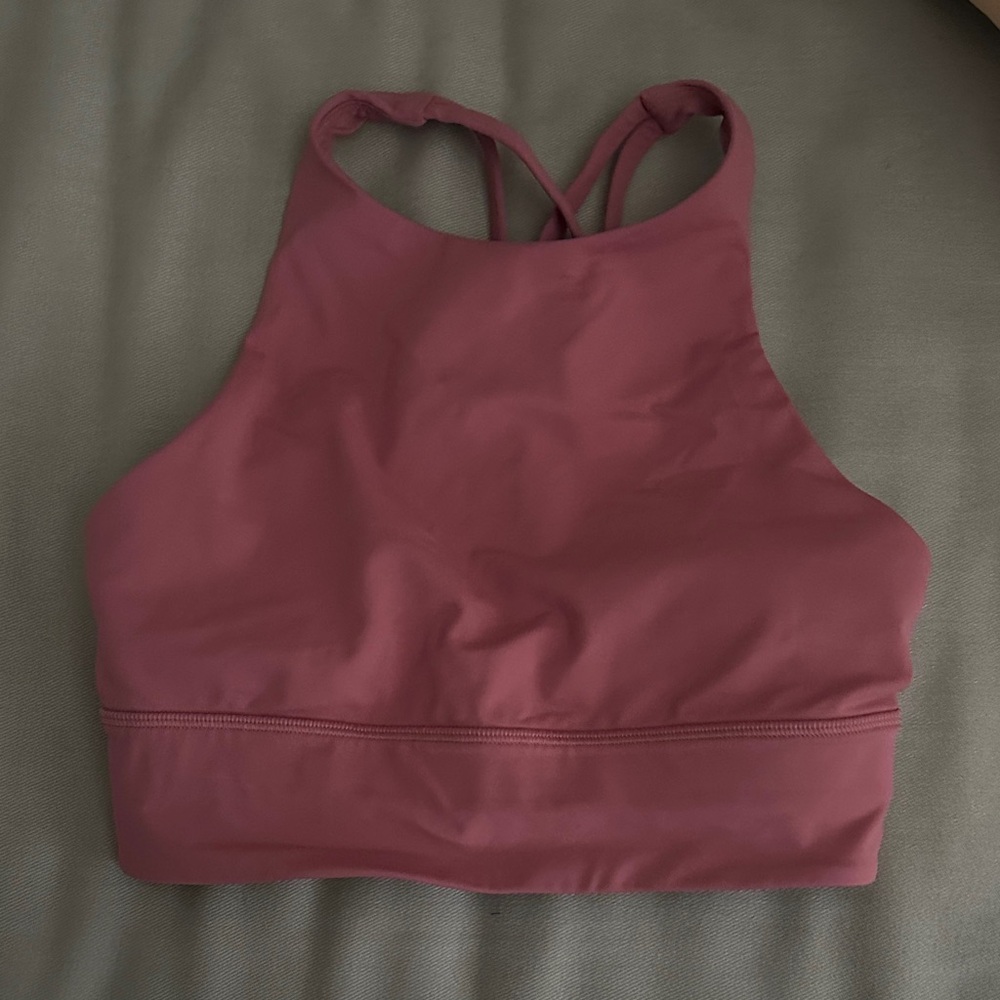 Lululemon Athletica High Neck Sports Bra - Mauve sz 6